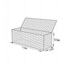 Габион ГСИ-К-1,5х0,5х0,5-С80-2,7-Ц