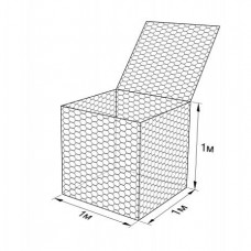 Габион ГСИ-К-1,0х1,0х1,0-С100-3,0-Ц