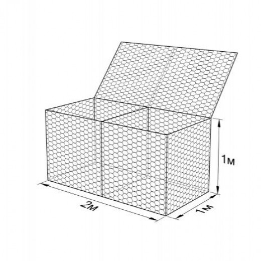 Габион ГСИ-К-2,0х1,0х1,0-С80-2,7-Ц