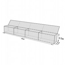 Габион ГСИ-К-4,0х0,5х0,5-С60-2,4/3,4-ЦАММП